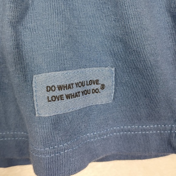 Life is Good Womens Crusher Long Sleeve Christmas Tree Graphic Tee Blue Medium - Picture 5 of 9